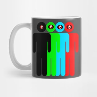 small men cyclopes multicolor Mug